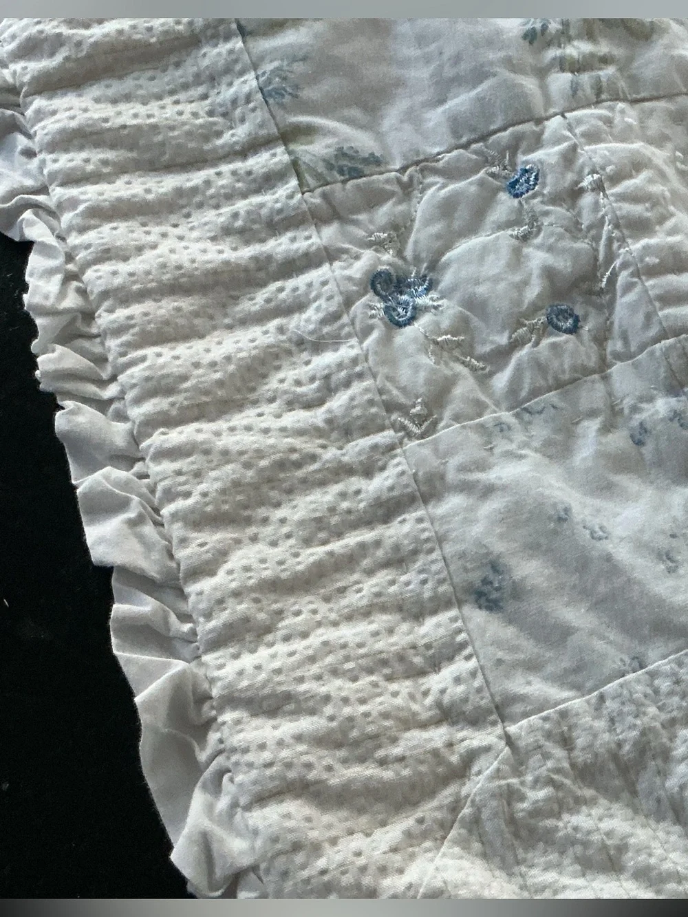 EUC Simply Shabby Chic Ruffled Pillow Sham